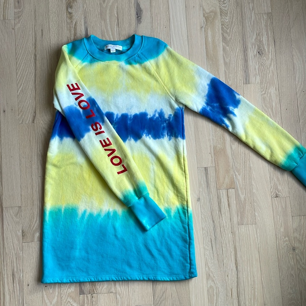 Olivia pullover sweatshirt dress tie dye